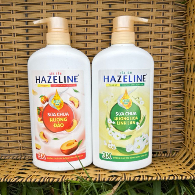 Sữa Tắm Nâng Tông Da Hazeline Chiết Xuất Sữa Chua Hương Hoa 670g