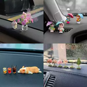 Bộ sưu tập mô hình mini bày taplo ô tô, trang trí xe máy, decor bàn làm việc, màn hình máy tính, gương