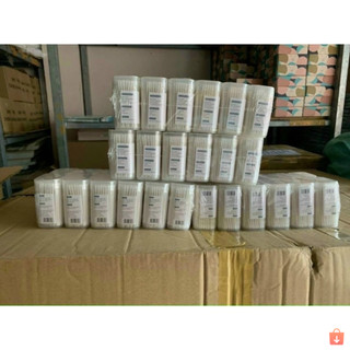 Combo 5 hộp tăm bông Vcool 200 que cho bé sơ sinh trẻ em thân giấy an toàn #A247