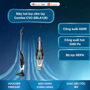 Máy hút bụi cầm tay Comfee CVC-SBLA1(B) - Lực hút 3380 Pa - Bảo hành chính hãng 12 tháng