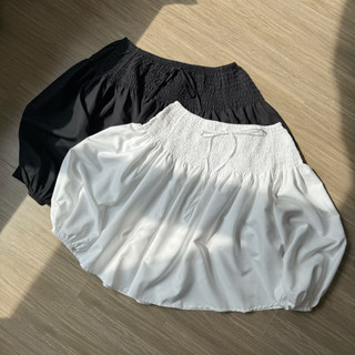 SORA TOP | Áo trễ vai nhún cổ đính nơ tay bồng phong cách Hàn Quốc, dễ mặc | ByMintt