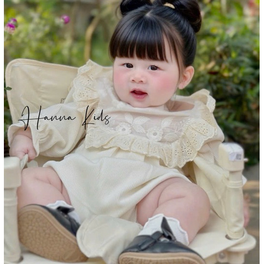 Bodysuit Thu Đông Chất Len Tăm + Xô muslin An Toàn Mềm Mại Cho Bé Yêu Điệu Đà Nhà Liena'S Closet