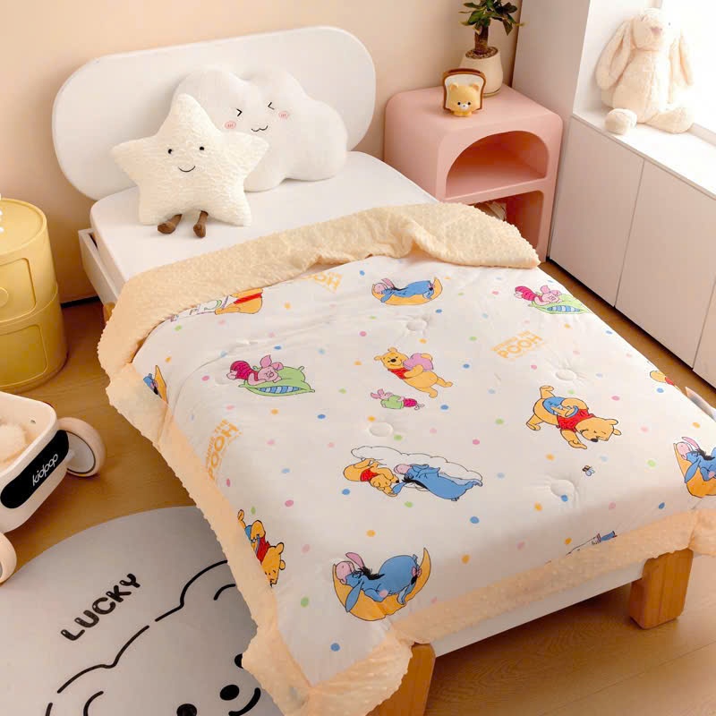 Chăn Đũi Poly Cotton Cho Bé TOPAZ Nhập Khẩu Họa Tiết Cute Siêu Mềm Mịn Cho Bé Giao Màu Ngẫu Nhiên