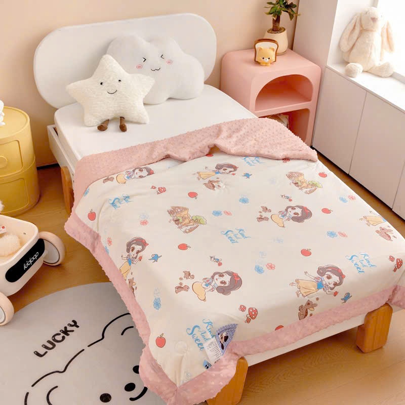 Chăn Đũi Poly Cotton Cho Bé TOPAZ Nhập Khẩu Họa Tiết Cute Siêu Mềm Mịn Cho Bé Giao Màu Ngẫu Nhiên