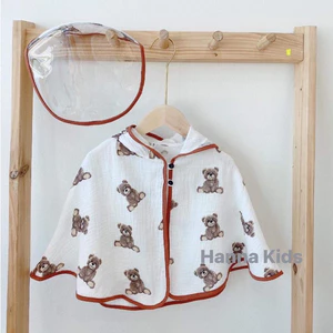 - Áo Choàng Xô Muslin Cho Bé 0-3T, ÁO CHOÀNG CHỐNG NẮNG CHO BÉ NHÀ LIENAS CLOSET