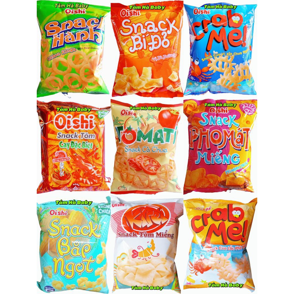 Bim Bim Snack Oishi gói 32g - 34g các loại | Shopee Việt Nam