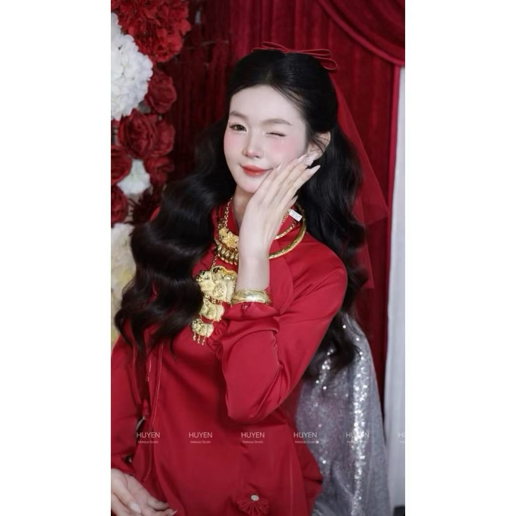 🎀🎀🎀Voan cô dâu đính nơ xinh-TB939|PHUKIENCUOIYENLINH