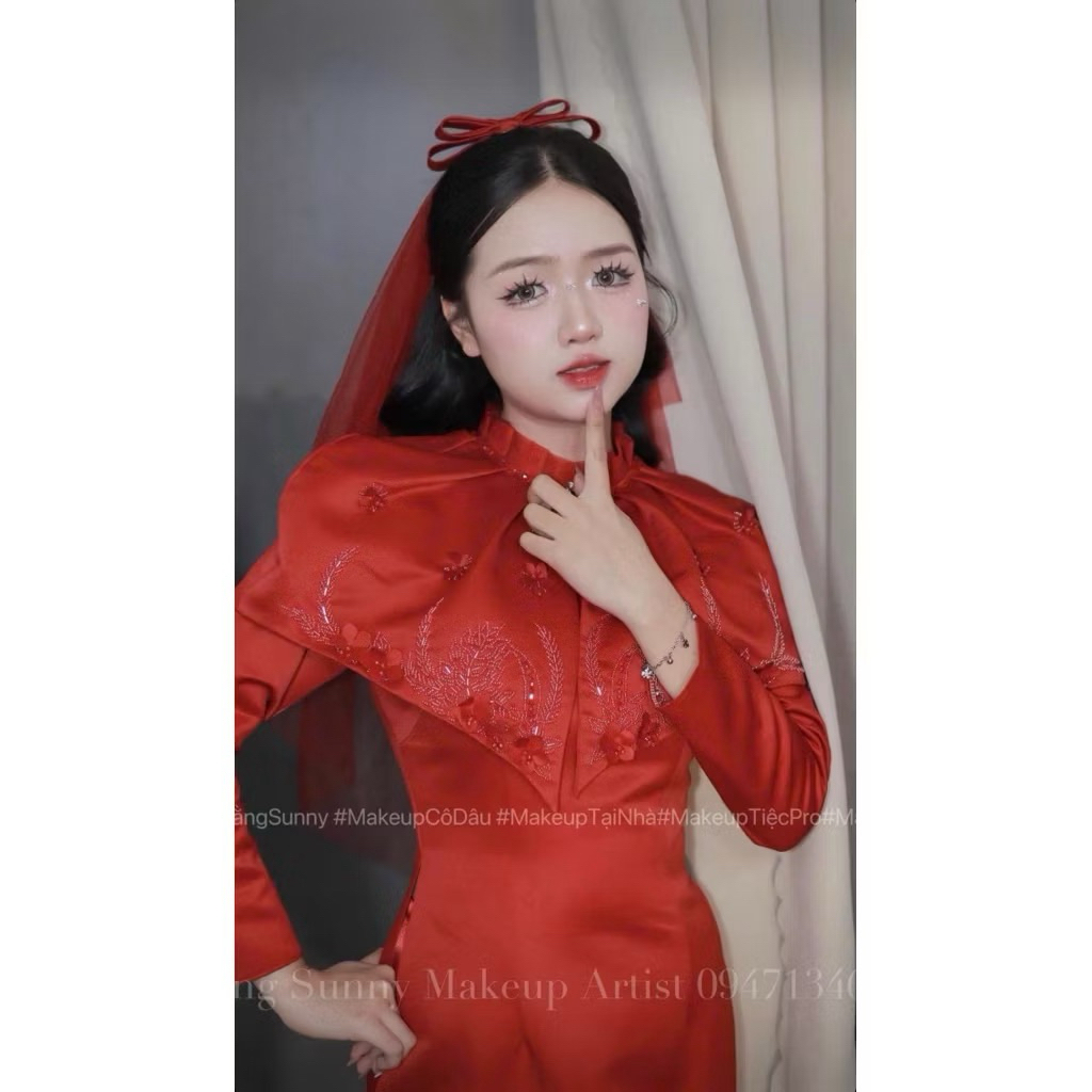 🎀🎀🎀Voan cô dâu đính nơ xinh-TB939|PHUKIENCUOIYENLINH