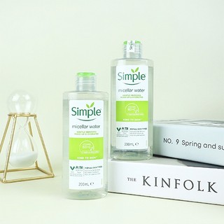 Combo Sữa rửa mặt Simple Micellar Gel Wash (150ml) + Nước tẩy trang Simple Micellar Water (200ml)