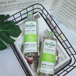 Combo Sữa rửa mặt Simple Micellar Gel Wash (150ml) + Nước tẩy trang Simple Micellar Water (200ml)