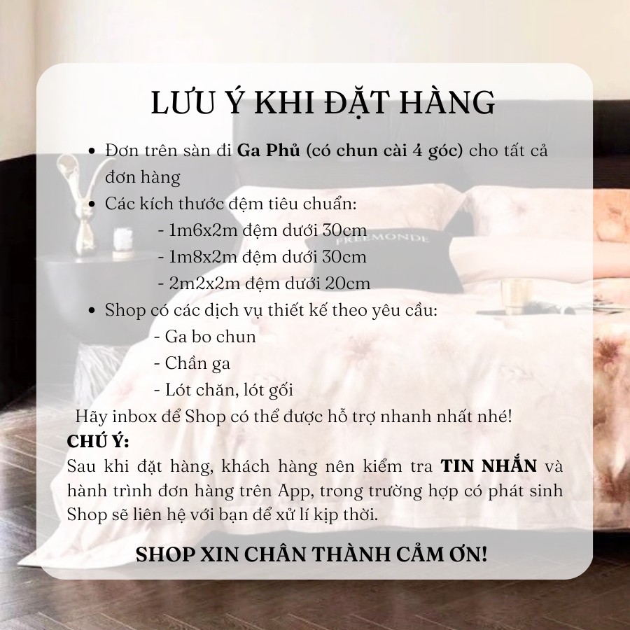 Bộ chăn ga gối tencel hoa 60s MemMinbedding Luxury họa tiết tuyệt đẹp thanh lịch trang nhã - (L4991)(Tổng Hợp 19)