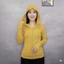​Áo khoác chống nắng nữ dáng ôm body, có mũ trùm đầu và khóa kéo, chất liệu thun gân tăm co giãn 4 chiều