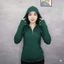 ​Áo khoác chống nắng nữ dáng ôm body, có mũ trùm đầu và khóa kéo, chất liệu thun gân tăm co giãn 4 chiều