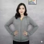 ​Áo khoác chống nắng nữ dáng ôm body, có mũ trùm đầu và khóa kéo, chất liệu thun gân tăm co giãn 4 chiều