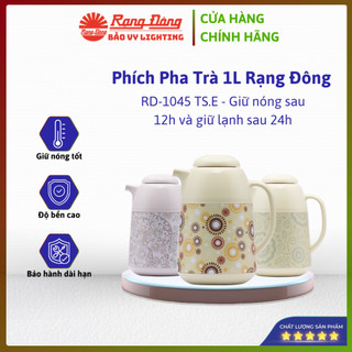 Phích pha trà Rạng Đông RD-1045TS.E 1L – Giữ nhiệt lâu, thiết kế tiện dụng, chính hãng