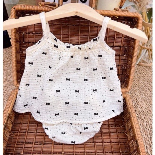 Set 2 Dây Trẻ Em Vải Xô Muslin Hàn Cao Cấp Cho Bé