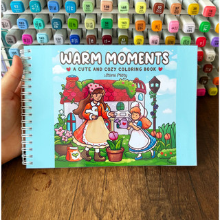Bộ Tranh Tô Màu Warm Moments 42 Tranh, Giấy dày 200gsm Quyển A4 A5, Phù Hợp Màu Marker, Acrylic, Chì Màu, Sáp Màu