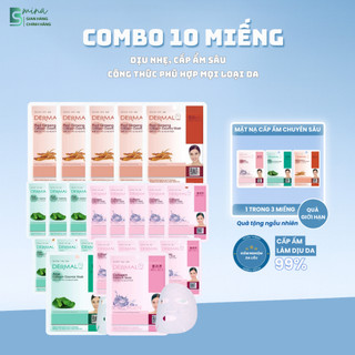 Mặt Nạ Dermal Collagen Essence Mask [Aloe / Red Ginseng / Collagen Essence] – Dưỡng Ẩm, Làm Dịu & Phục Hồi Da