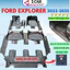 Thảm lót sàn NHỰA đúc TPE 5D xe Ford Explorer 2022- 2025, Mẫu Tràn viền bậc cửa - MẪU BẬC DÀI