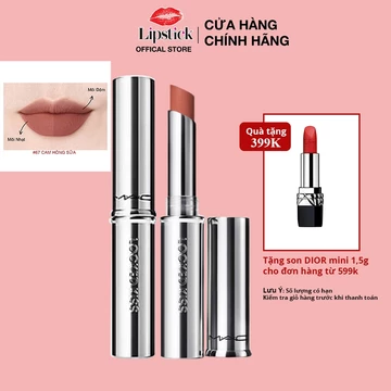 Son MAC Locked Kiss 24HR Lipstick - 67 Cam Hồng Sữa Chính Hãng Lipstick Offical Store