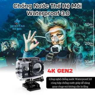 Camera Gopro Pocket mini, Máy quay cầm tay 4K đa chức năng, Máy ảnh mini quay lại mọi hành trình