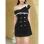 SERAPHINA DRESS - Đầm ngắn trễ vai chất liệu cao cấp sang trọng tôn dáng dày dặn