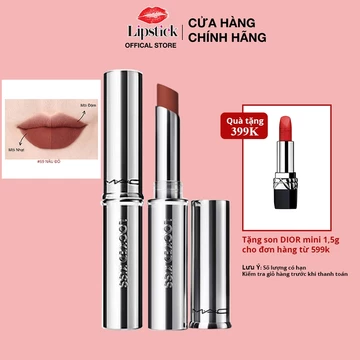 Son MAC Locked Kiss 24HR Lipstick - 69 Đỏ Nâu Chính Hãng Lipstick Offical Store