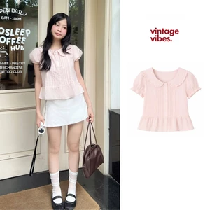 Áo babydoll cổ sen Hana Top ୨୧ by Vintagevibes.