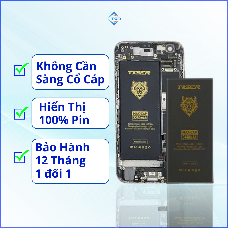 Pin cho ip 5 đến 15 promax, pin dung lượng chuẩn và dung lượng cao chính hãng tgr bảo hành 12 tháng | BigBuy360 - bigbuy360.vn