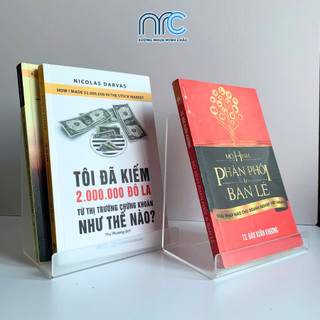 2 Kệ sách mica để bàn, Kệ Mica, Acrylic chữ L, Giá trưng bày sách, album ảnh, dày 3mm