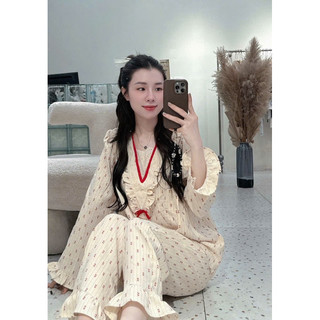 Bộ mặc nhà dài tay