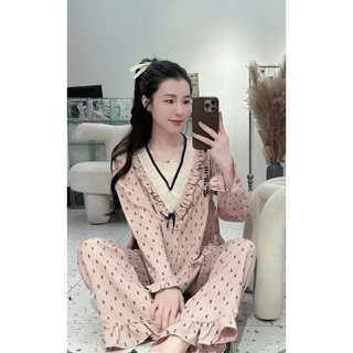 Bộ mặc nhà dài tay