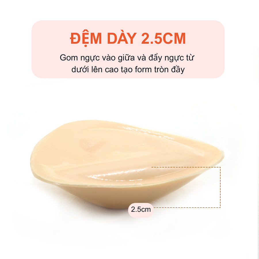 Miến Dán Nâng Ngực Dạng Keo Dán Đệm Chữ V 2.5cm Gom và Đẩy V1 Siêu Đỉnh Loirechic MD38