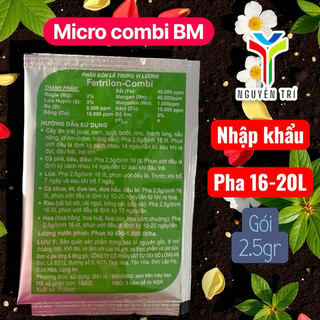 Phân bón lá Micro Combi BM Fetrilon-Combi nhập khẩu Đức - Gói 2.5gr - Bổ sung vi lượng cho cây