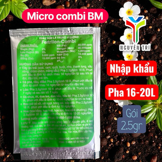 Phân bón lá Micro Combi BM Fetrilon-Combi nhập khẩu Đức - Gói 2.5gr - Bổ sung vi lượng cho cây
