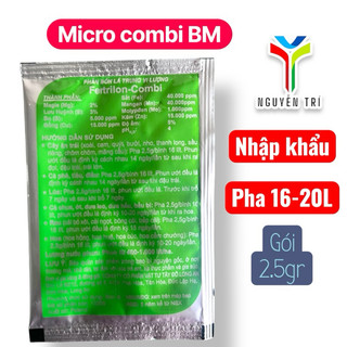 Phân bón lá Micro Combi BM Fetrilon-Combi nhập khẩu Đức - Gói 2.5gr - Bổ sung vi lượng cho cây