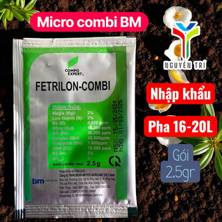 Phân bón lá Micro Combi BM Fetrilon-Combi nhập khẩu Đức - Gói 2.5gr - Bổ sung vi lượng cho cây