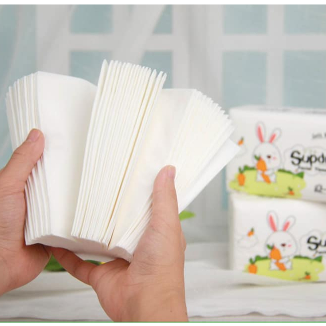 Combo 8 Khăn Giấy Khô Supdry, Khăn Giấy Ăn Cao Cấp 3 Lớp (Gói 110 Tờ)