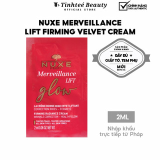 Kem dưỡng nâng cơ và chống lão hóa chuyên sâu NUXE Merveillance LIFT Glow Firming Radiance Cream 2ml