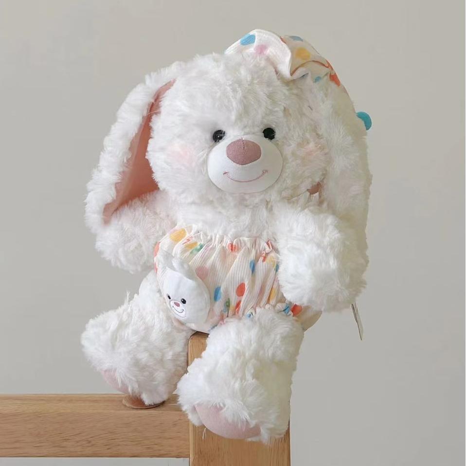 Gấu bông teddy phối đồ ngủ chất liệu lông xù cao cấp làm gấu ôm ngủ,quà tặng cho bé, bạn gái dễ thương, Bobesu