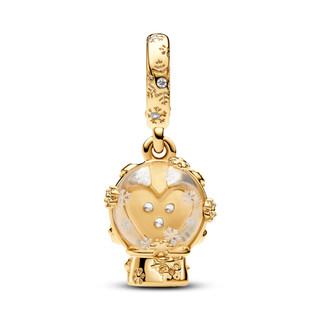 Charm Treo Pandora Moments Mạ Vàng 14K Quả Cầu Tuyết