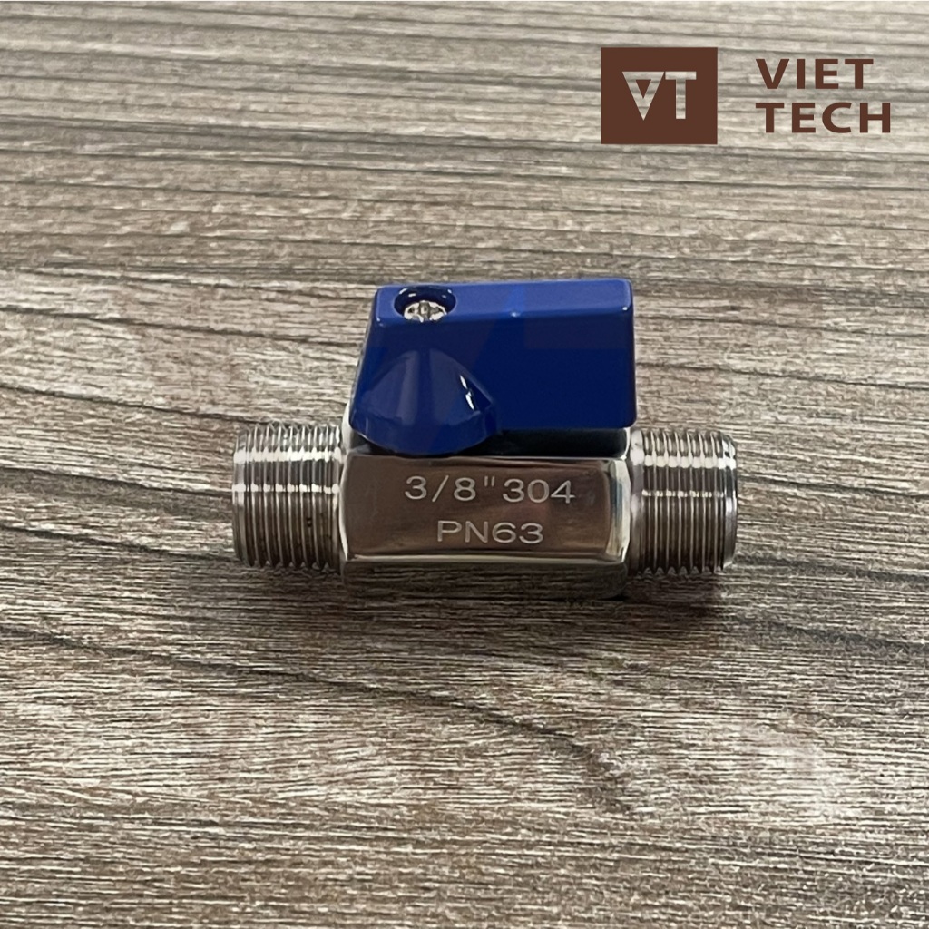 Van Bi Mini Inox 304 PN63 – Kết nối ren ngoài BSPT - Van gạt chịu áp ...