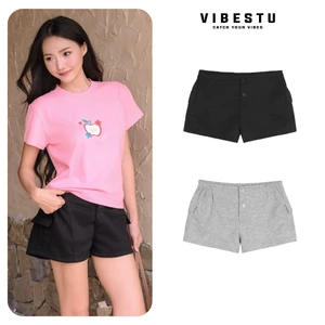 Quần Short Nữ Túi Hộp VIBESTU Quần Ngắn Nữ Form Rộng Nỉ 2 Da Mềm Mịn Thoáng Mát