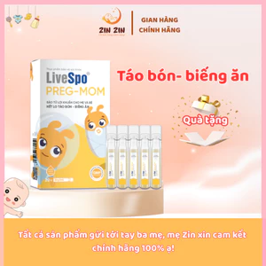 LiveSpo Pregmom (20 ống) - Men vi sinh bào tử lợi khuẩn cho bé táo bón, biếng ăn, rối loạn tiêu hóa