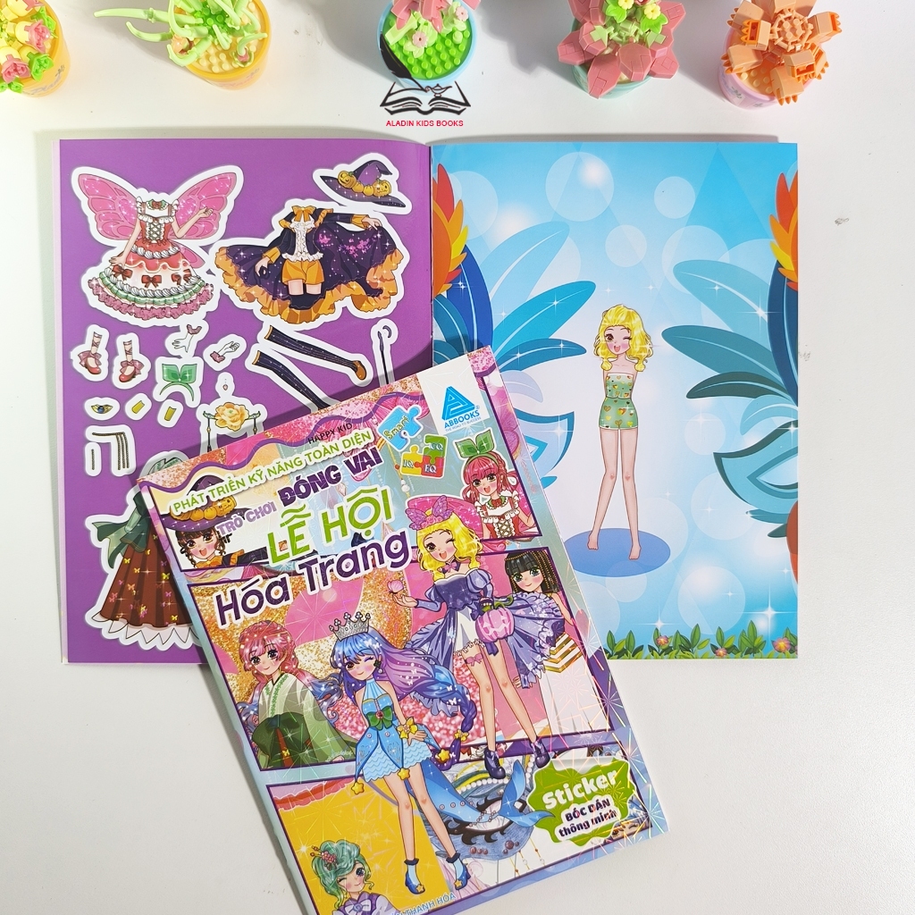 Sách- Sticker Bóc Dán Thời Trang Cho Bé – Lễ Hội Hóa Trang, Bốn Mùa, Thể Thao, Công Chúa