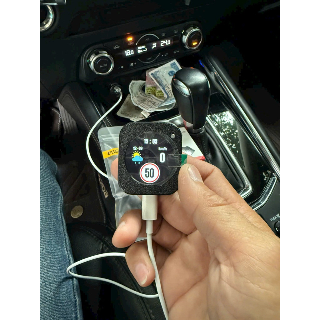 HUD Mini V1 Nâng Cấp – Đồng Hồ Mặt Cười Hiển Thị Tốc Độ & Km | Full ...