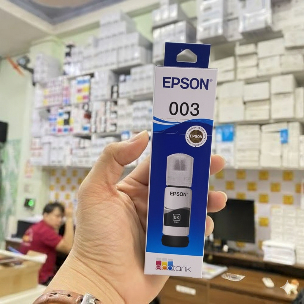 Mực Epson 003 Black Đen cho máy in Epson - L1110, L3100, L3101, L3110, L3115, L3116, L3150, L3151, L3152, L3156, L5190