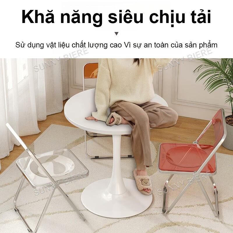 SUNNY Bàn tròn Tulip phong cách Bắc Âu hiện đại trang trí nhà cửa tối giản chất lượng cao
