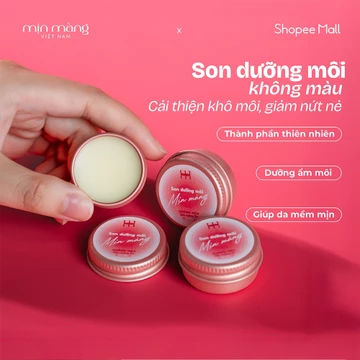 Son Dưỡng Môi Ẩm Mượt Cho Môi Khô, Không Màu, Handmade, Dưỡng Ẩm Tốt Chống Nắng Cho Môi Khô Nứt Nẻ
