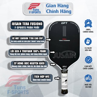 (Chính Hãng) Vợt Pickleball Jusain Tera, Phantom, Jusain Gen 4– Carbon Nhám Ép Nóng, Kiểm Soát Tốt, tăng lực đánh